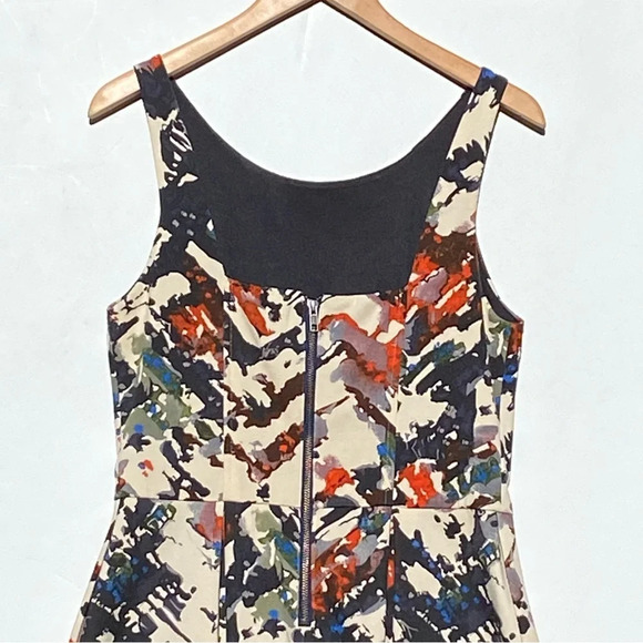 ANTHROPOLOGIE MAEVE Women’s Fit and Flare Multi Color Floral Knit Dress large - Picture 5 of 6